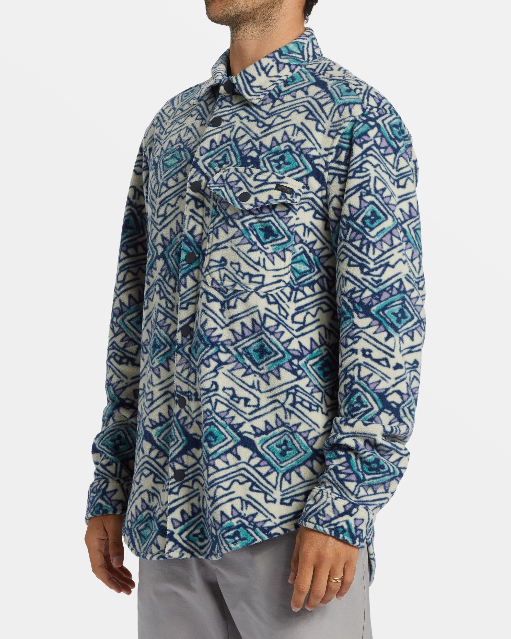 A/Div Furnace Long Sleeve Flannel Shirt - Slate Blue sold by Billabong product image thumbnail 3