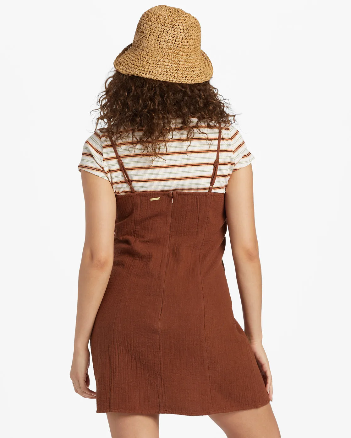 Stay Awhile Mini Dress - Toasted Coconut sold by Billabong product image thumbnail 3