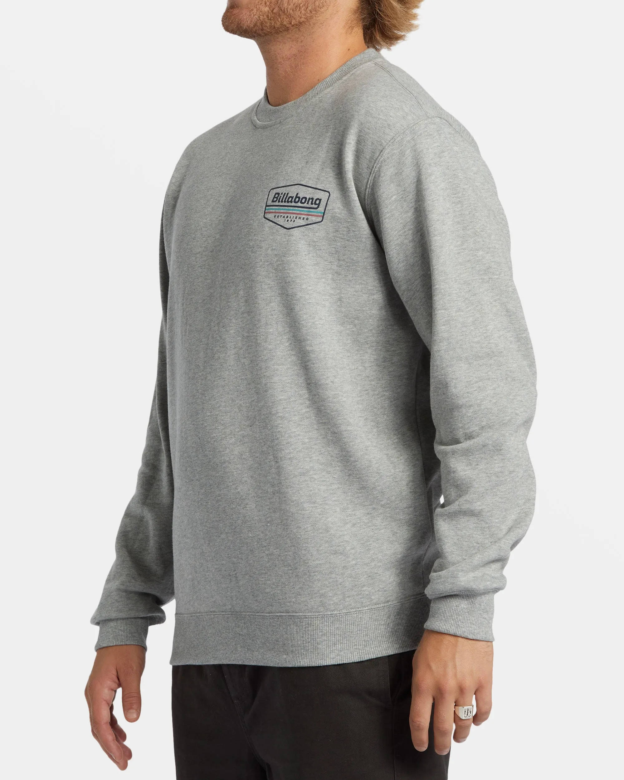 Shorebird Crew Sweatshirt - Grey Heather sold by Billabong product image thumbnail 5