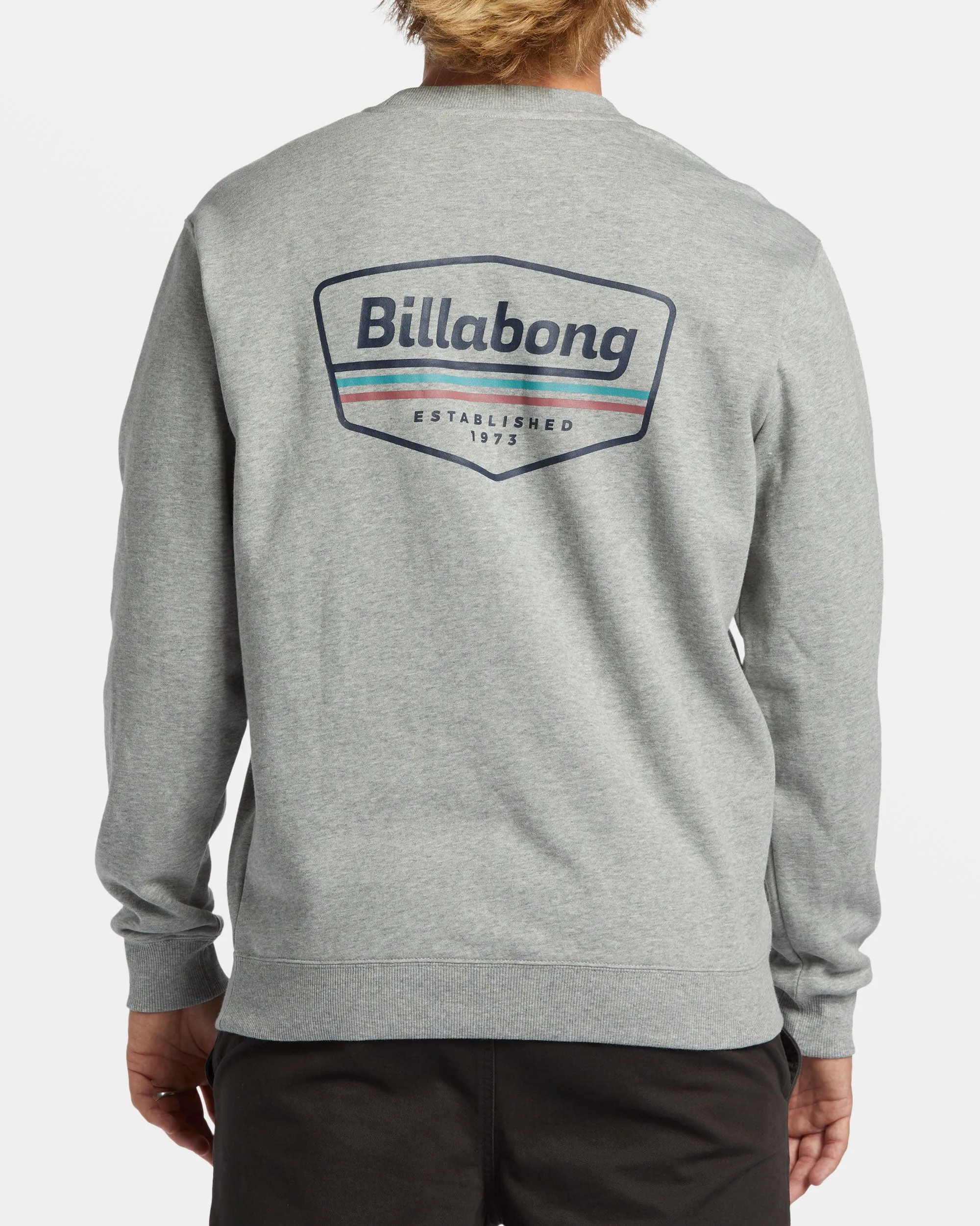 Shorebird Crew Sweatshirt - Grey Heather sold by Billabong product image thumbnail 4