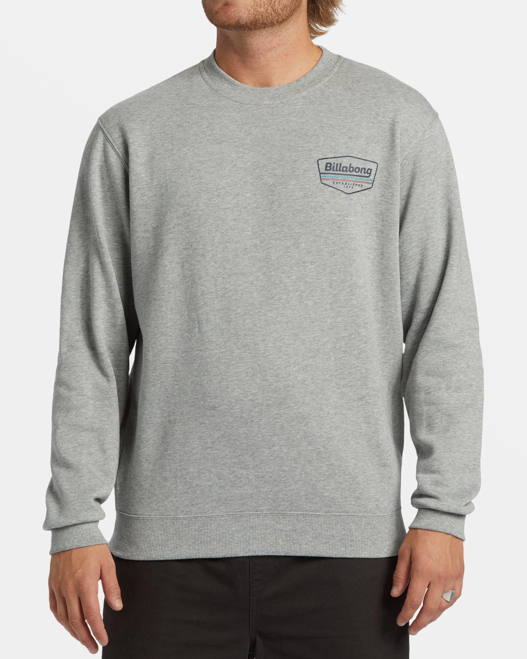 Shorebird Crew Sweatshirt - Grey Heather sold by Billabong product image thumbnail 3