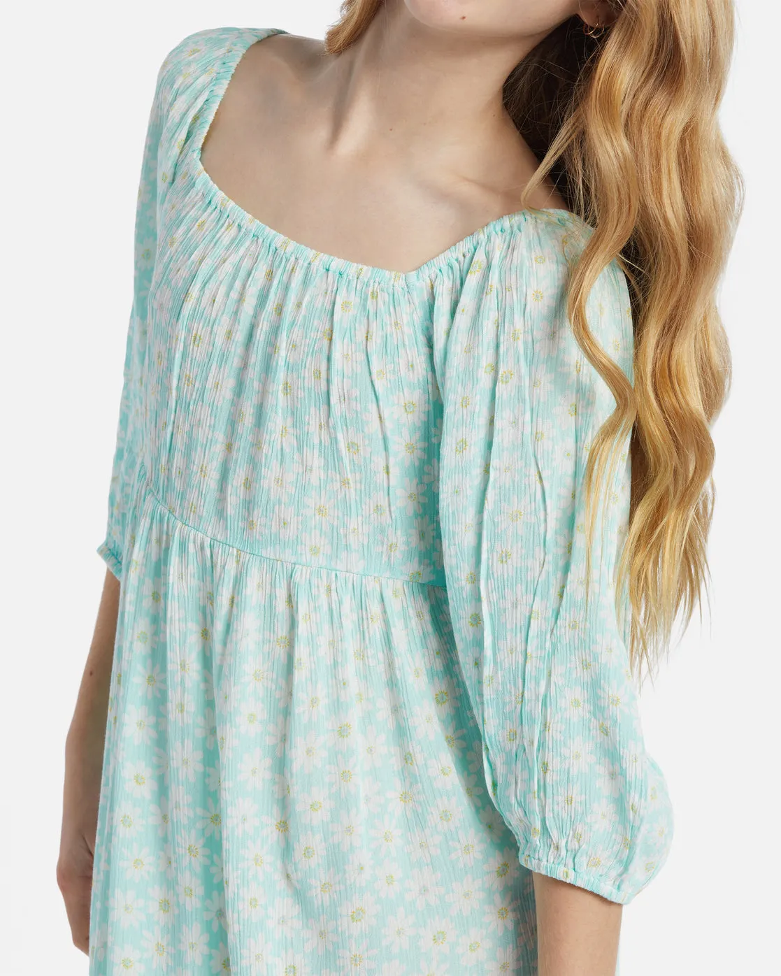 Girls Swept Away Midi Dress - Sweet Mint sold by Billabong product image thumbnail 4