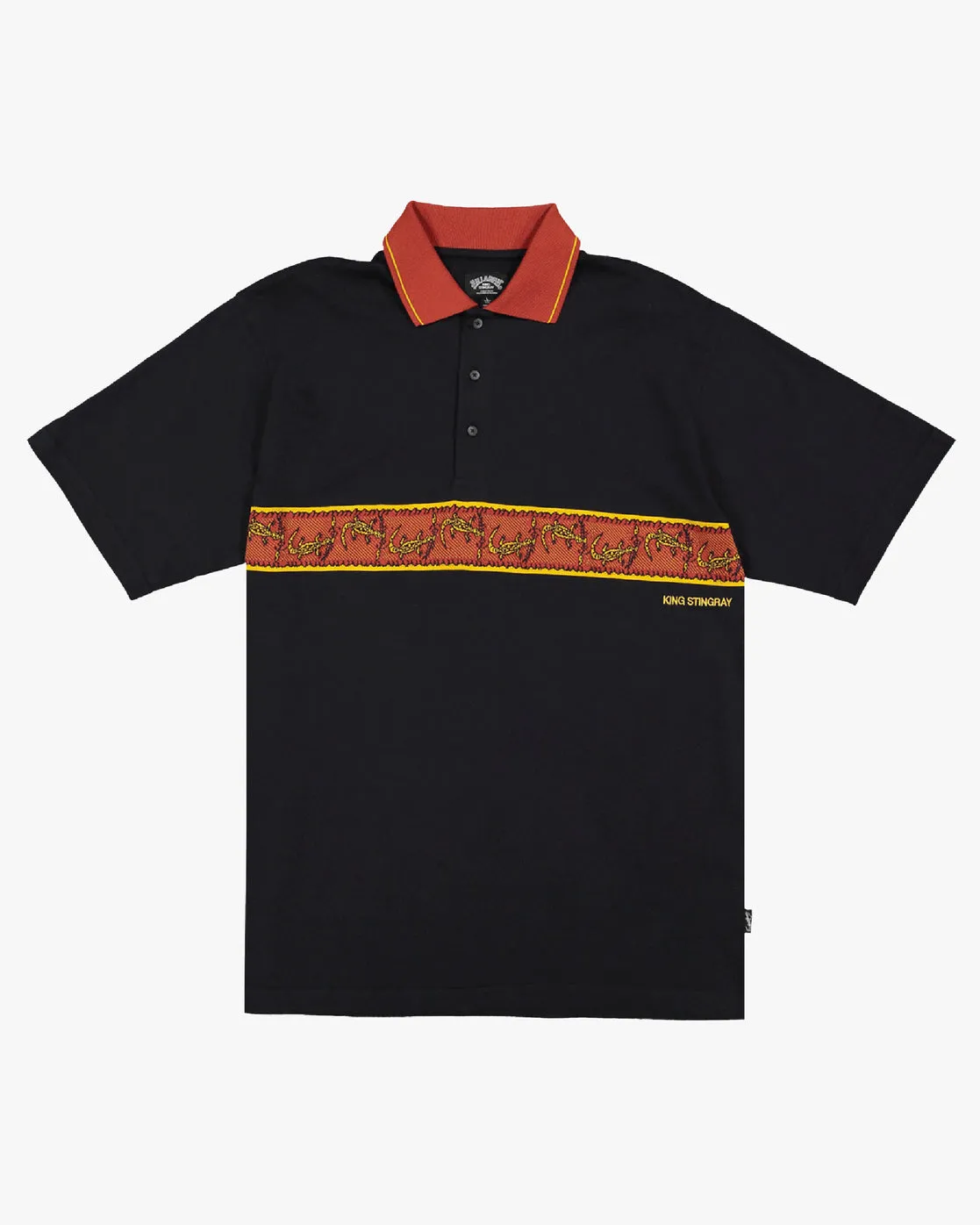 King Croc Polo Shirt - Black sold by Billabong product image thumbnail 5