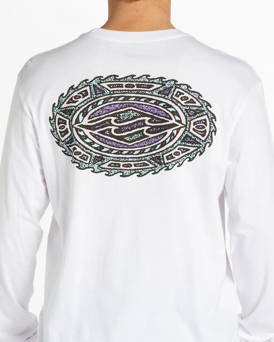 Crayon Wave Long Sleeve T-Shirt - White sold by Billabong product image thumbnail 3