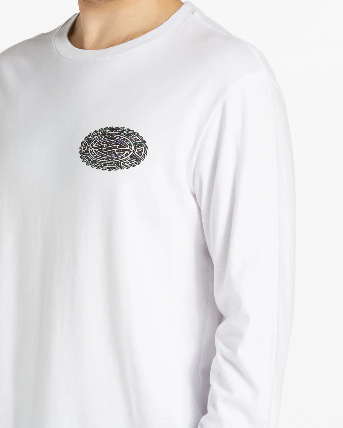 Crayon Wave Long Sleeve T-Shirt - White sold by Billabong product image thumbnail 4