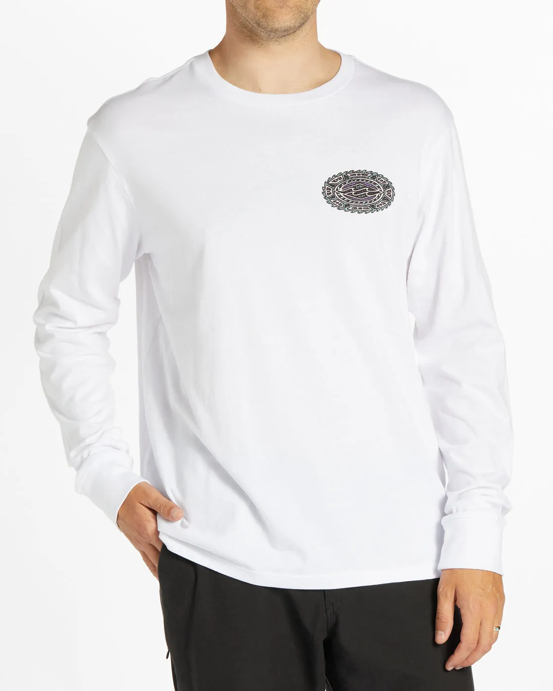 Crayon Wave Long Sleeve T-Shirt - White sold by Billabong product image thumbnail 2