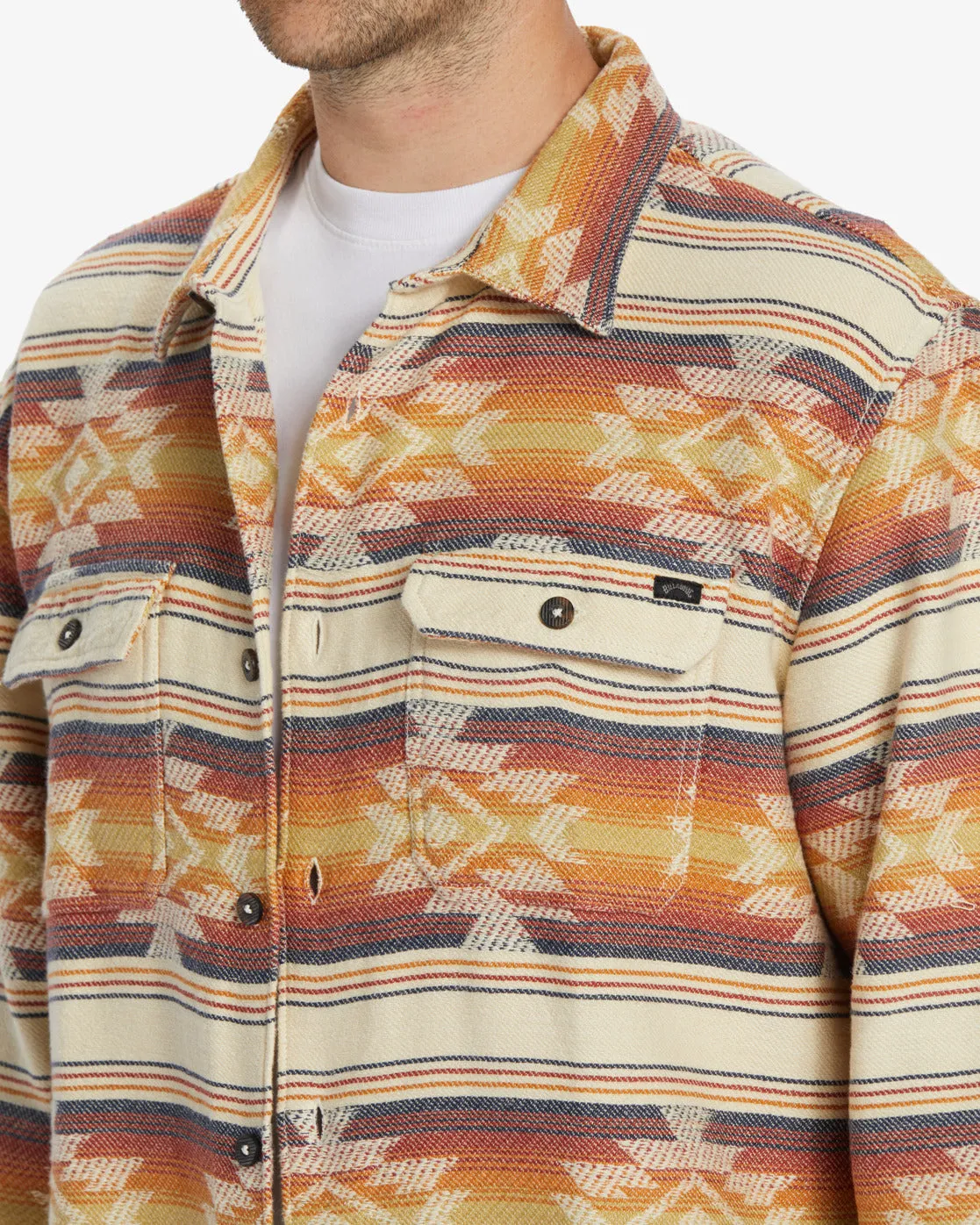 Offshore Jacquard Flannel Long Sleeve Shirt - Gold sold by Billabong product image thumbnail 4