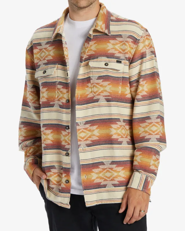 Offshore Jacquard Flannel Long Sleeve Shirt - Gold sold by Billabong