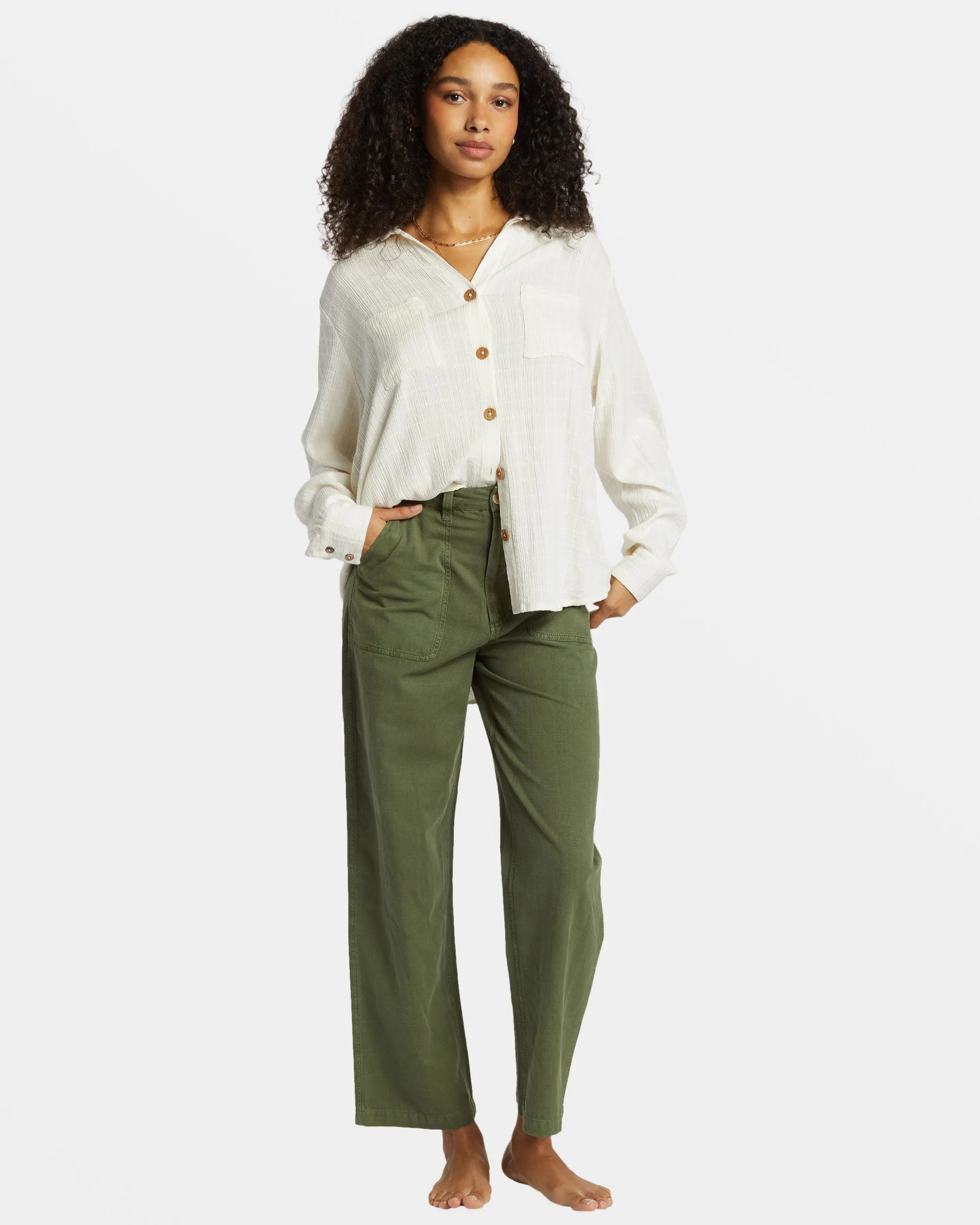 Swell Long Sleeve Shirt - Salt Crystal sold by Billabong product image thumbnail 5