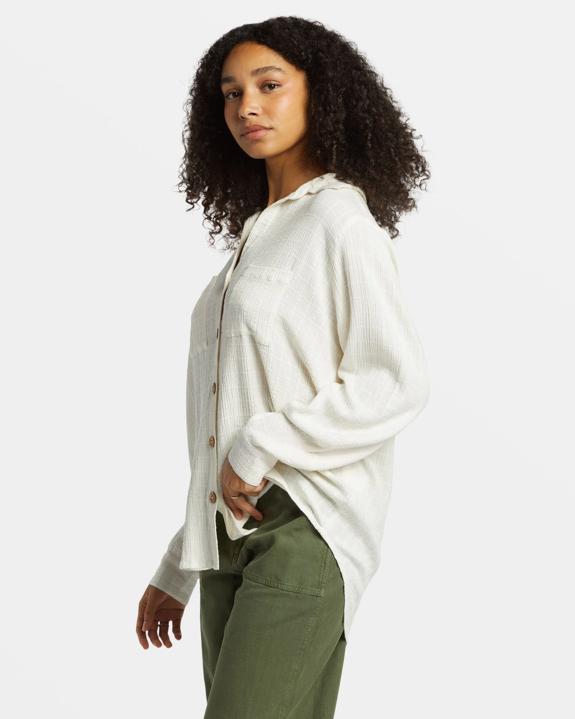 Swell Long Sleeve Shirt - Salt Crystal sold by Billabong product image thumbnail 3