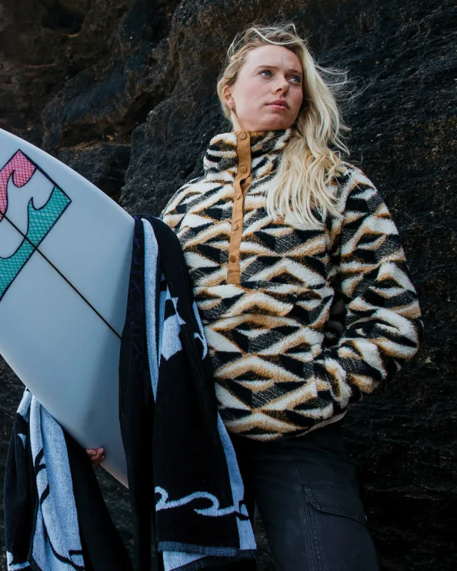 Switchback Mock Neck Fleece - Caramel sold by Billabong