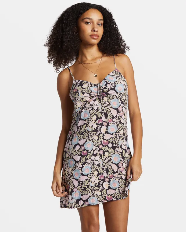 Sun Chaser Mini Slip Dress - Black Sands sold by Billabong