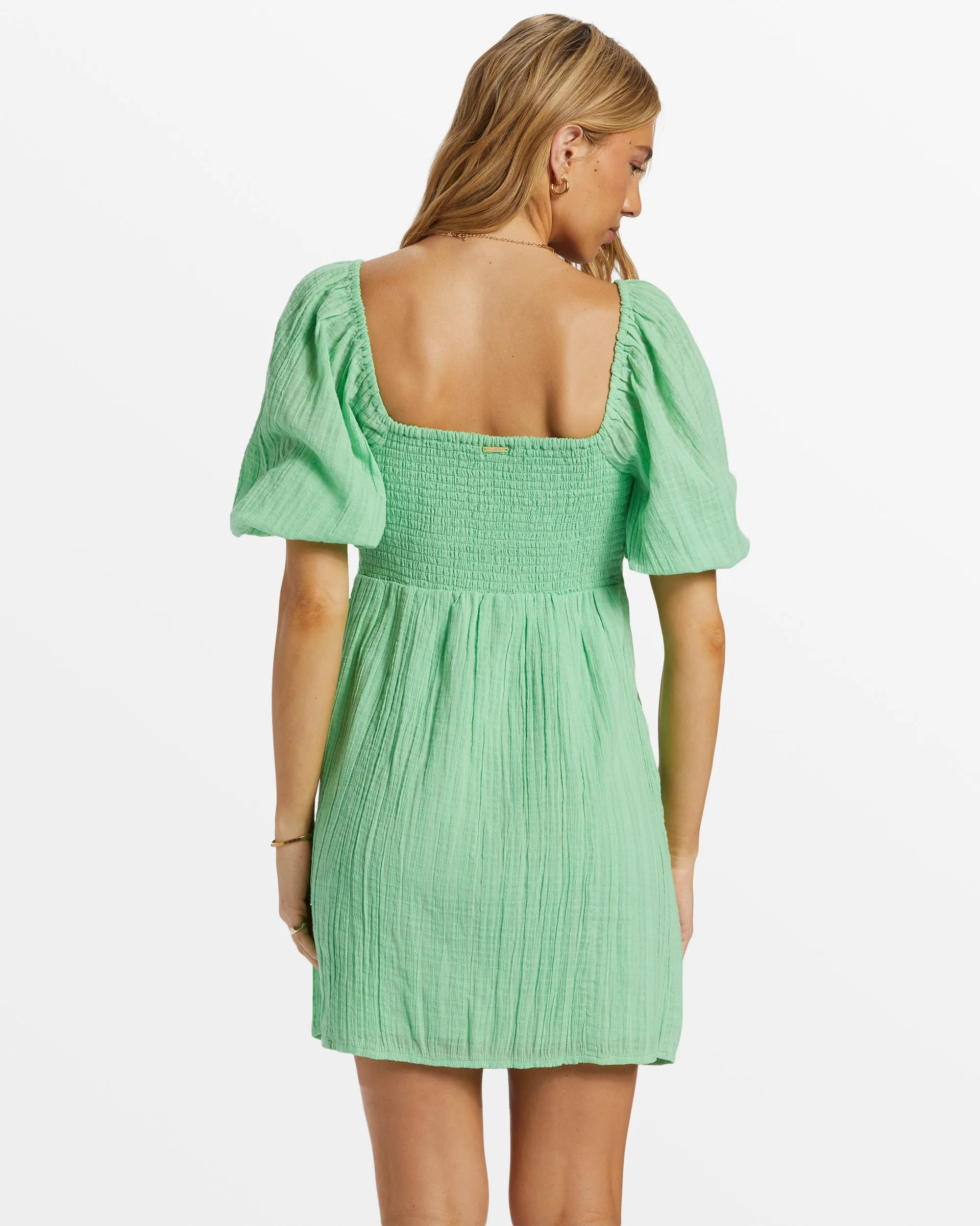 Sol Puff Sleeve Mini Dress - Bright Meadow sold by Billabong product image thumbnail 3