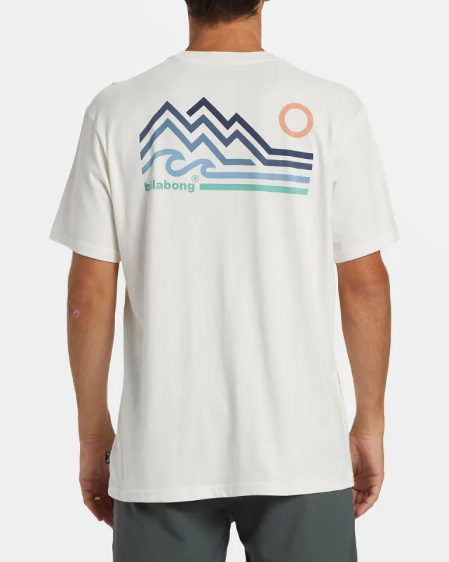 Range T-Shirt - Off White sold by Billabong