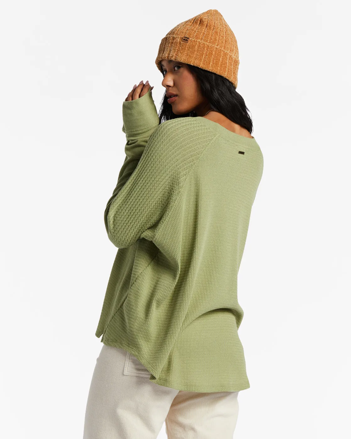 Warm My Heart Top - Avocado sold by Billabong product image thumbnail 3