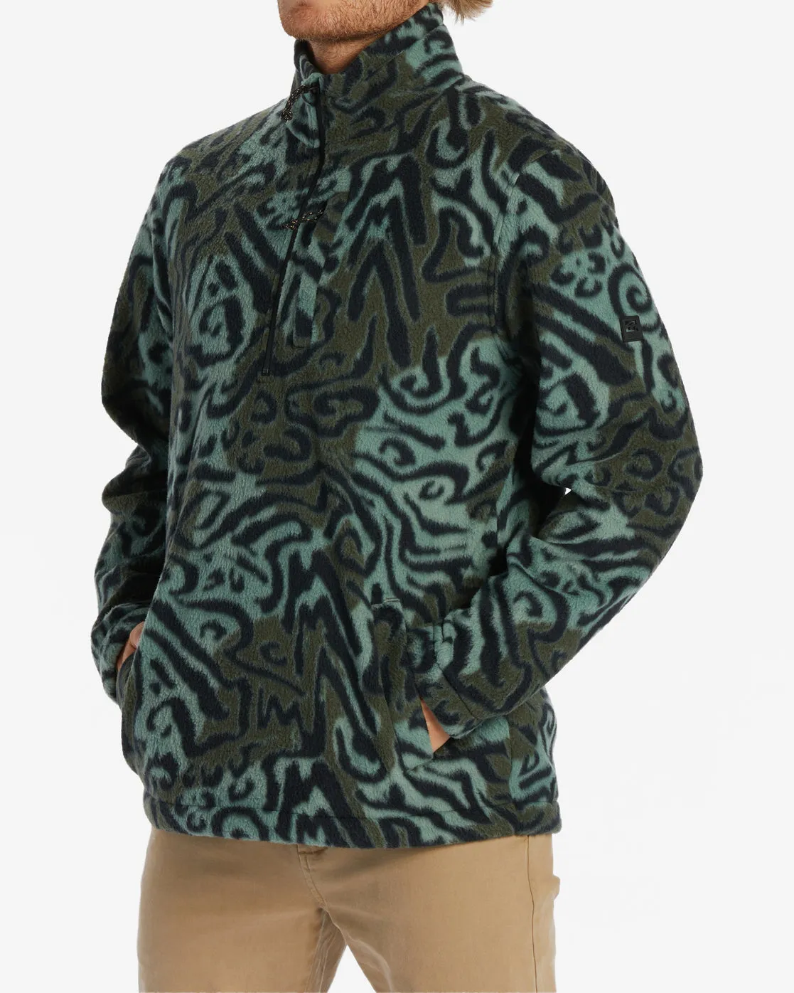Boundary Half-Zip Mock Neck Fleece - Camo sold by Billabong product image thumbnail 2