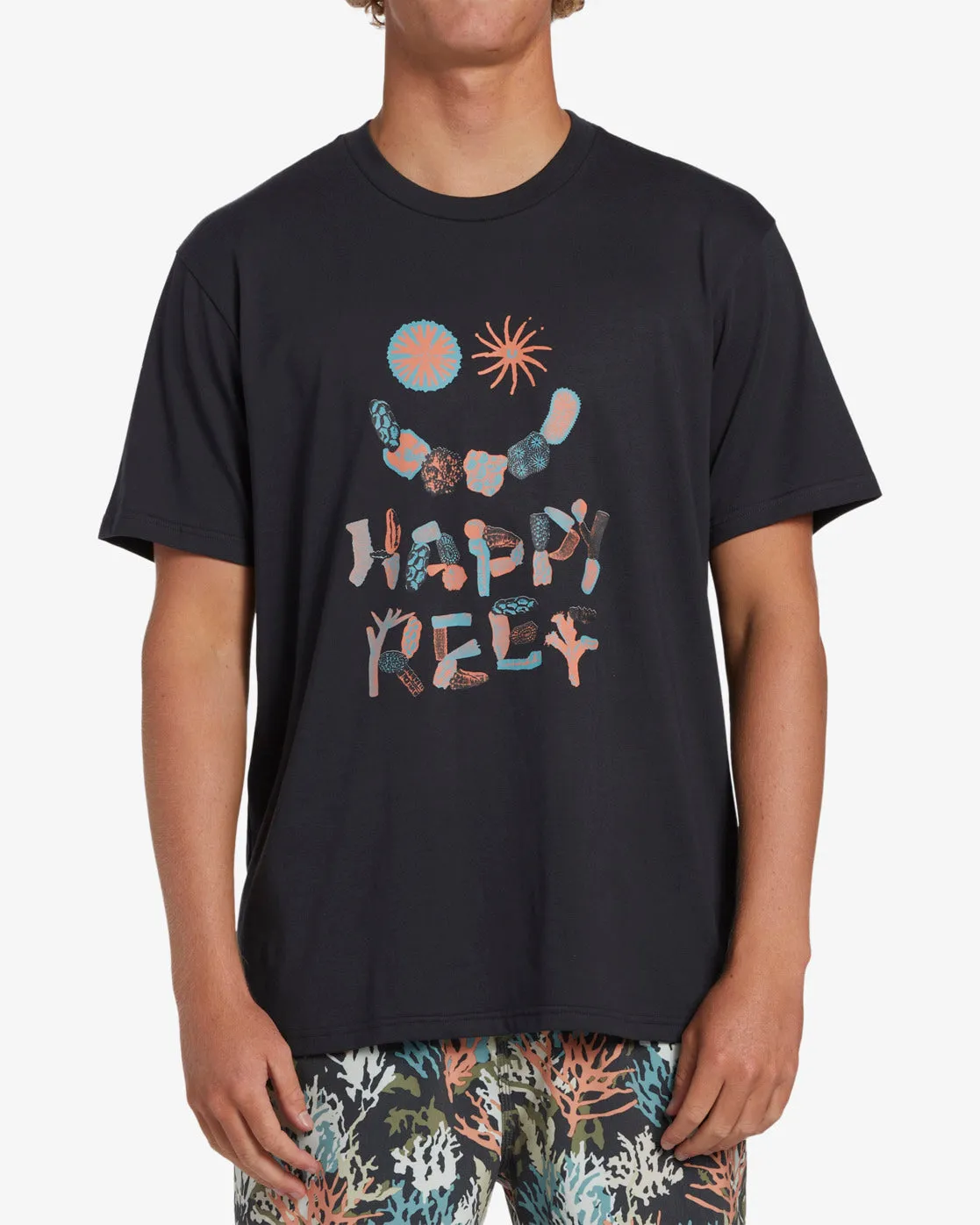 Coral Gardeners Happy Reef T-Shirt - Washed Black sold by Billabong product image thumbnail 2
