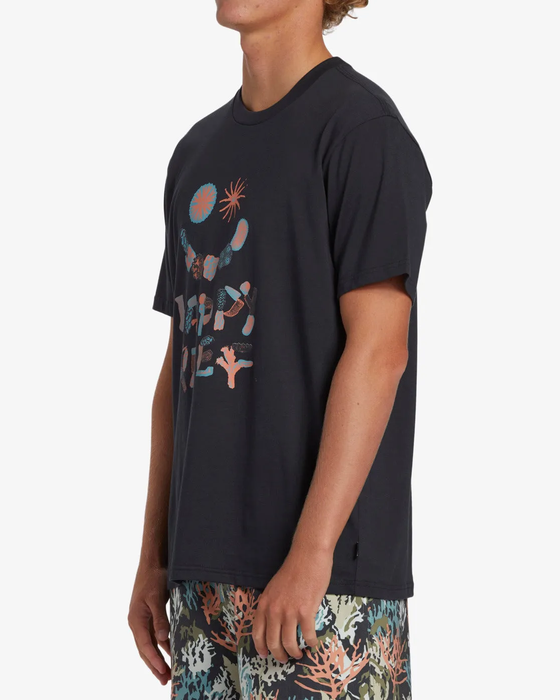 Coral Gardeners Happy Reef T-Shirt - Washed Black sold by Billabong product image thumbnail 5