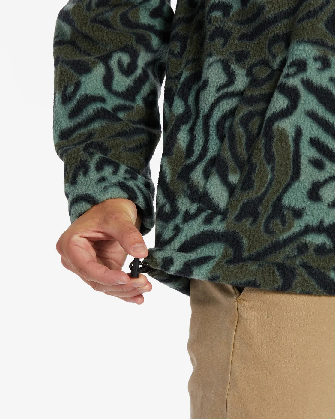 Boundary Half-Zip Mock Neck Fleece - Camo sold by Billabong product image thumbnail 4