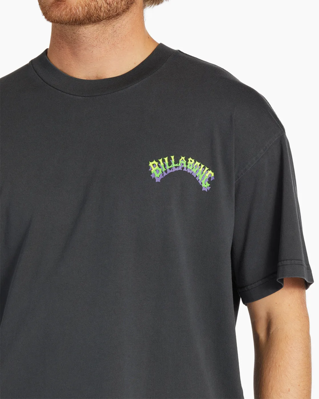 Arch Wave OG Short Sleeve Wave Washed T-Shirt - Washed Black sold by Billabong product image thumbnail 5