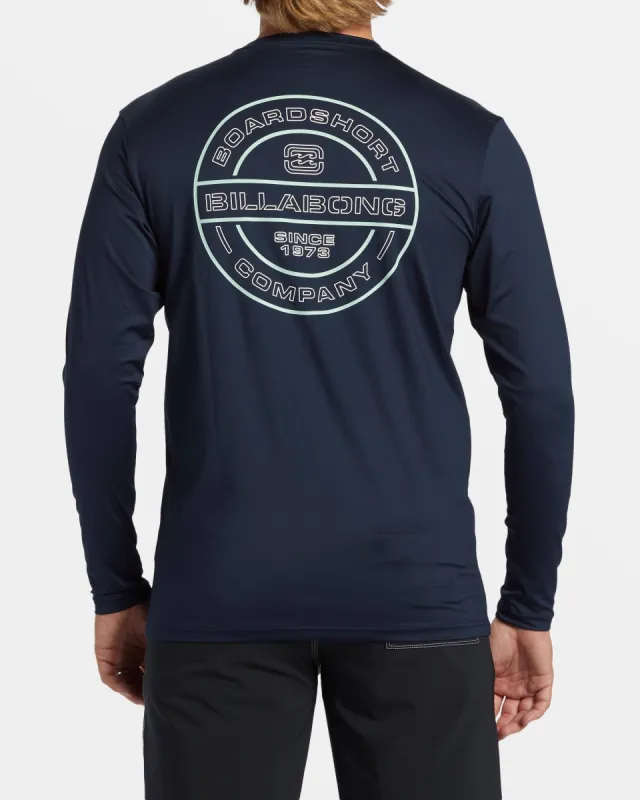Rotor Diamond Long Sleeve Surf Tee - Navy sold by Billabong