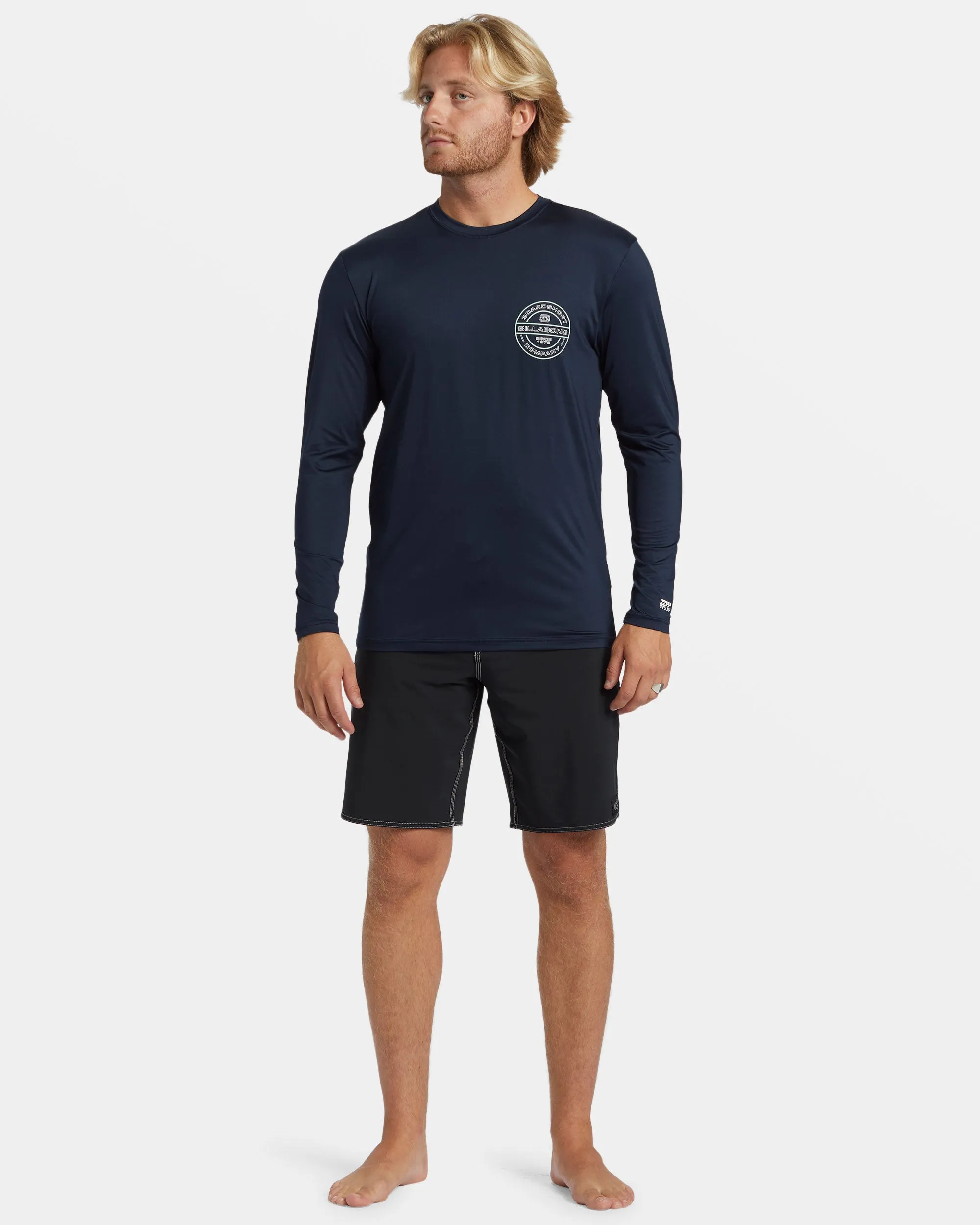 Rotor Diamond Long Sleeve Surf Tee - Navy sold by Billabong product image thumbnail 4