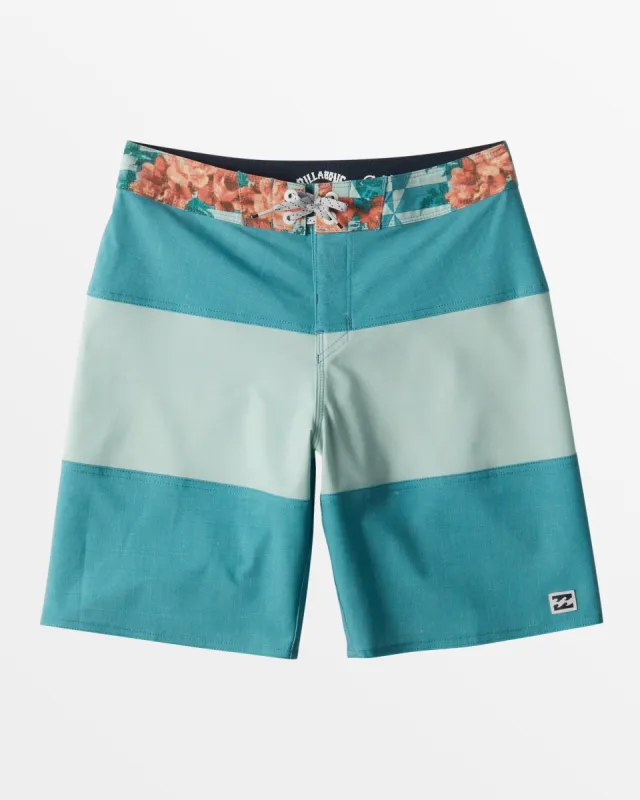 Boys Tribong Pro 17" Boardshorts - Teal sold by Billabong