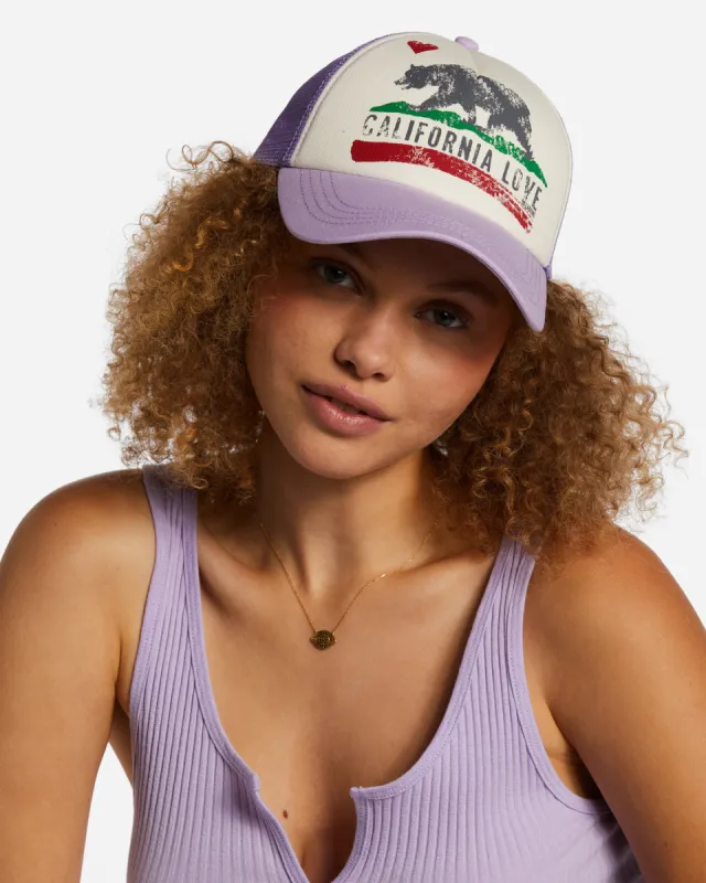 Pitstop Trucker Hat - Lilac Breeze sold by Billabong