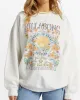 Ride In Oversized Crewneck Sweatshirt - White sold by Billabong