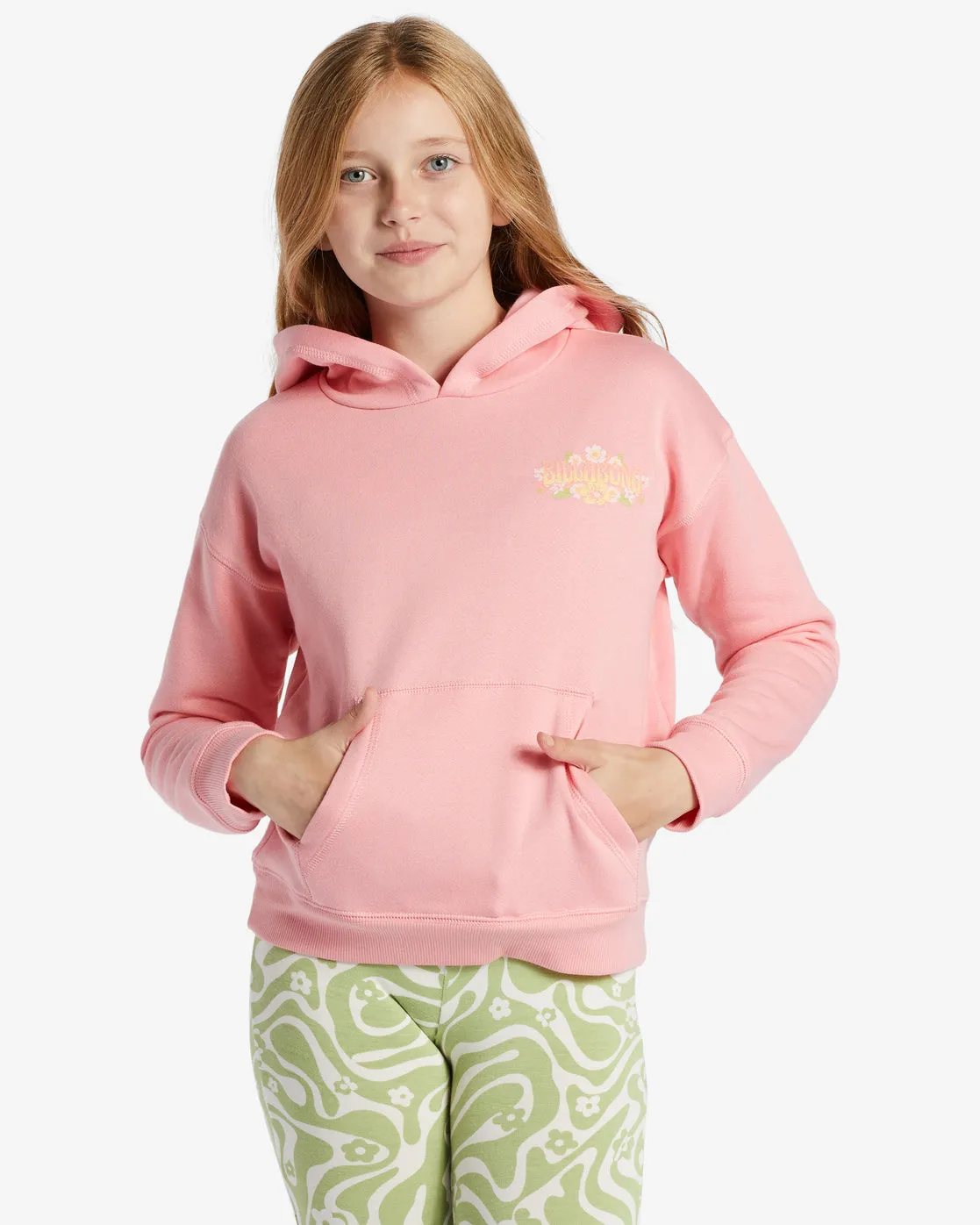 Girls Take Good Care Hoodie - Flamingo sold by Billabong