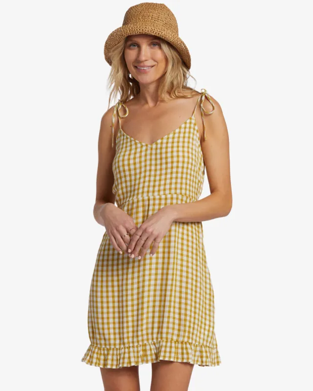 Heart Breaker Strappy Dress - Green Envy sold by Billabong