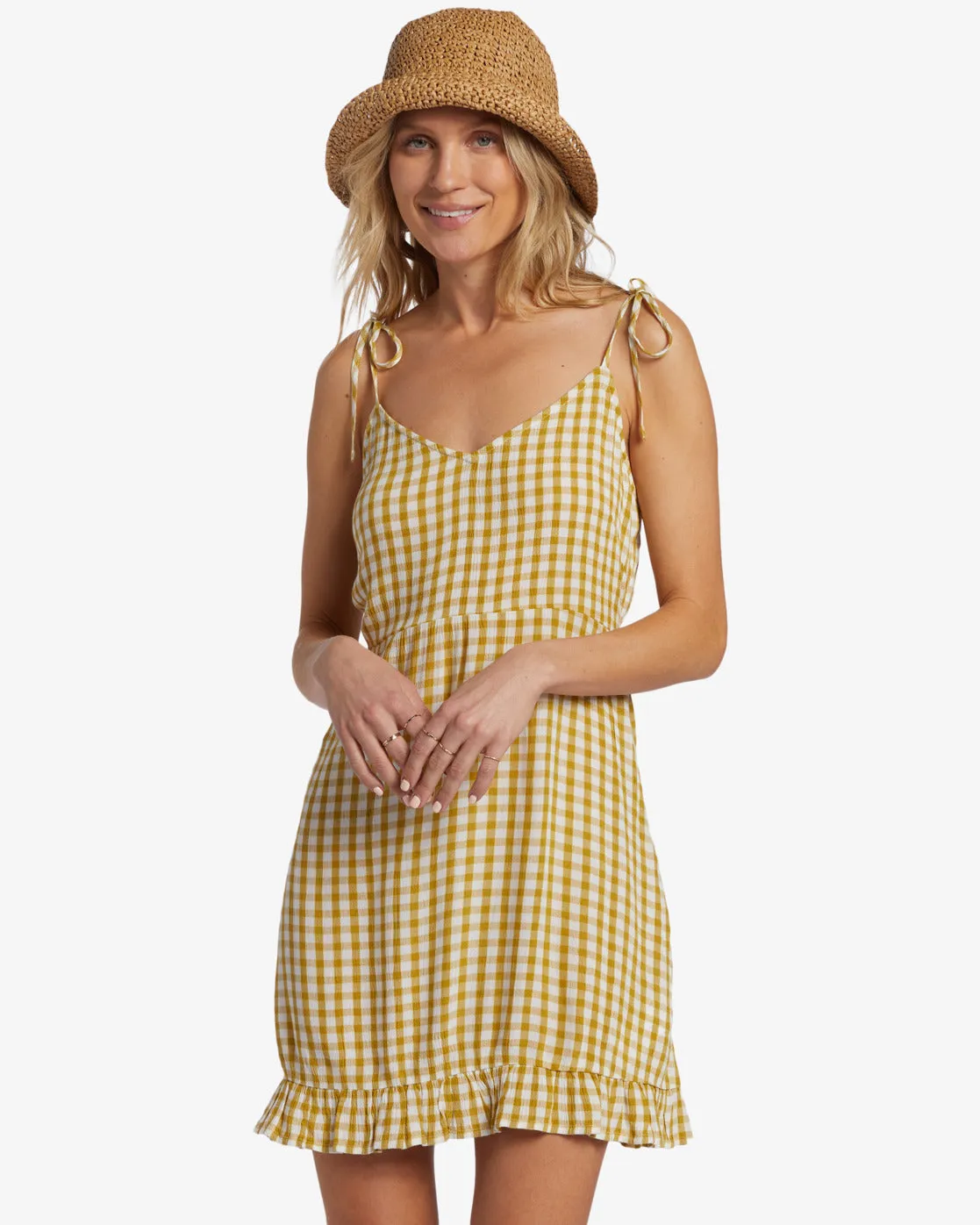 Heart Breaker Strappy Dress - Green Envy sold by Billabong