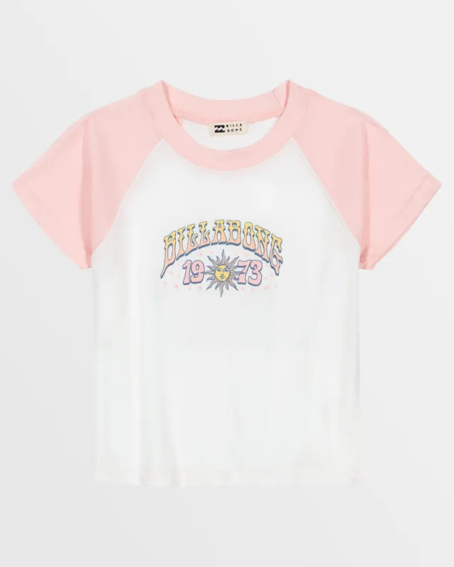 Girls 1973 Magic Raglan T-Shirt - Salt Crystal sold by Billabong