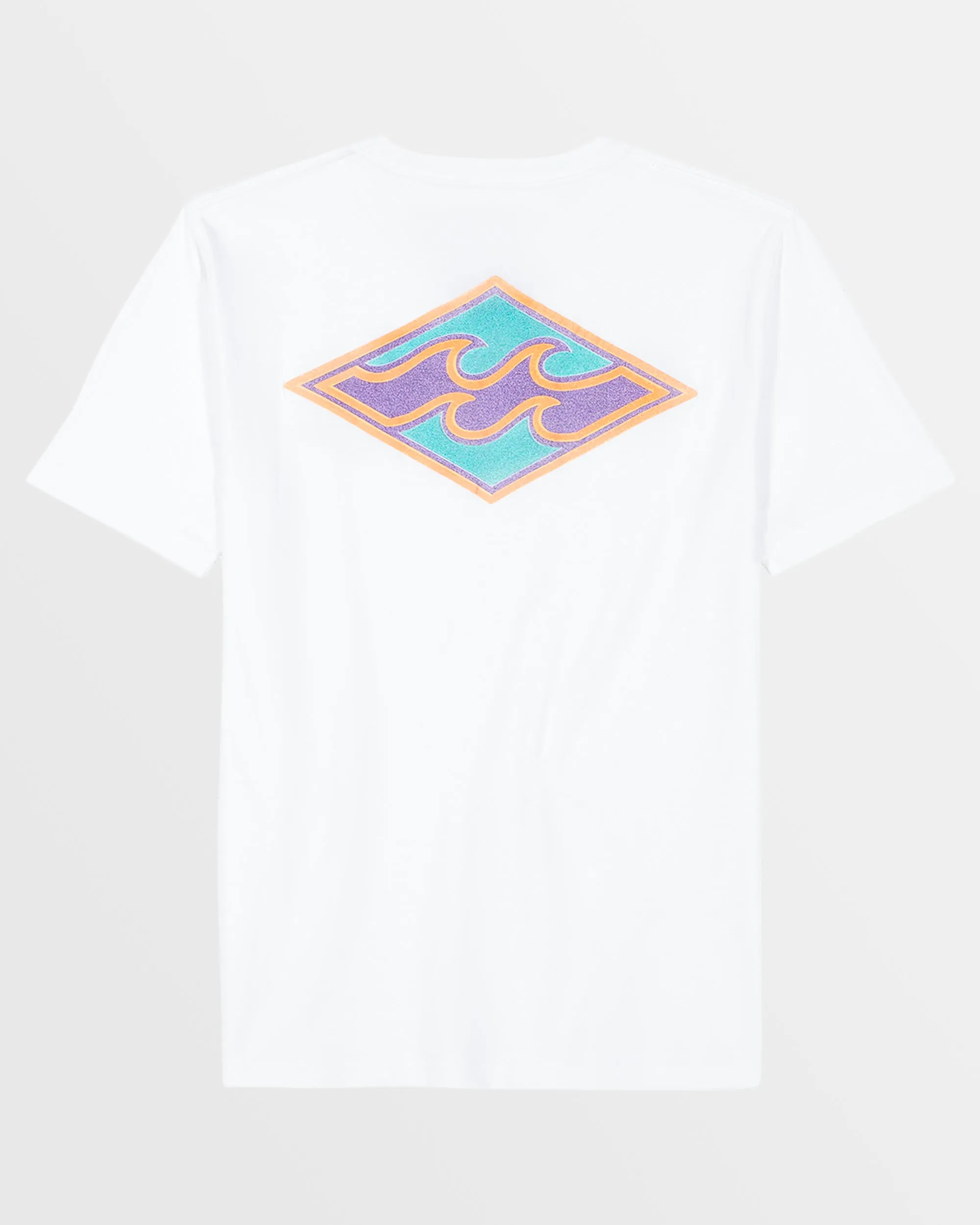 Little Boys Crayon Wave Diamond T-Shirt - White sold by Billabong