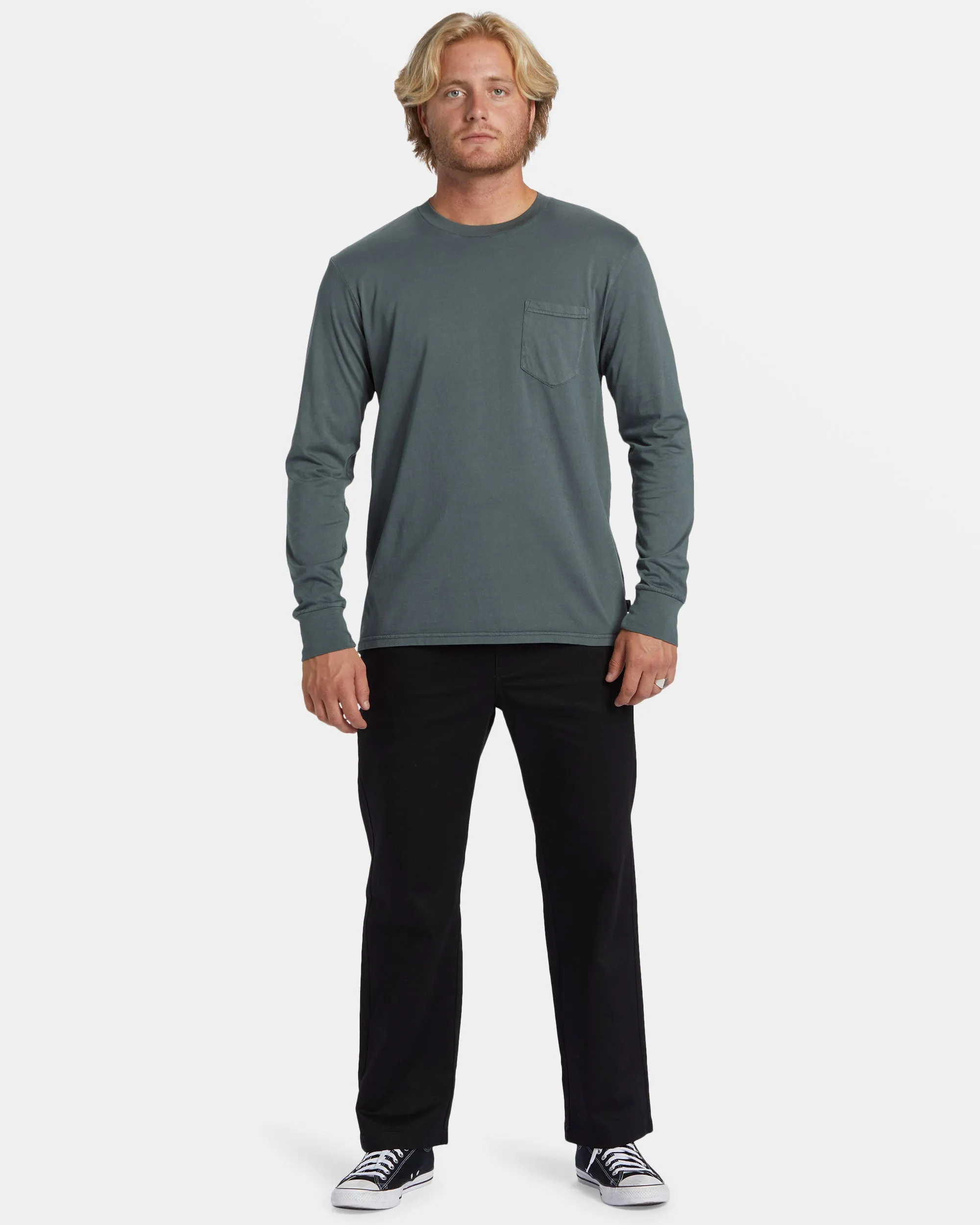 Essential Long Sleeve T-shirt - Slate Green sold by Billabong product image thumbnail 5