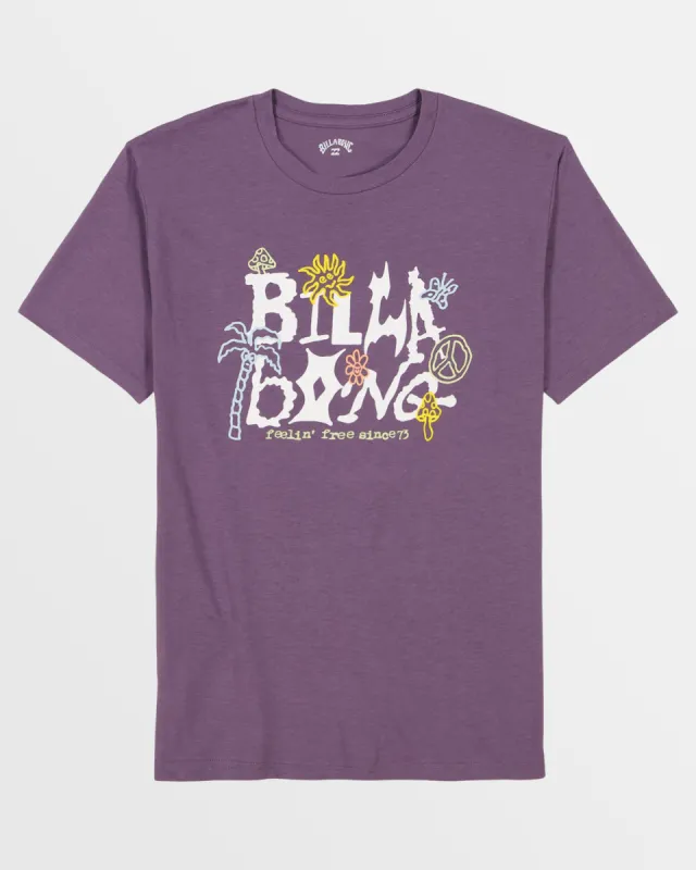 Little Boys Shady T-Shirt - Dusty Grape sold by Billabong
