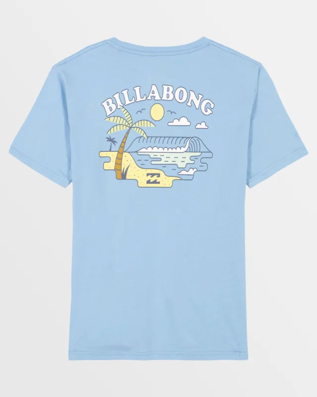Boys Shore T-Shirt - Blue Wash sold by Billabong