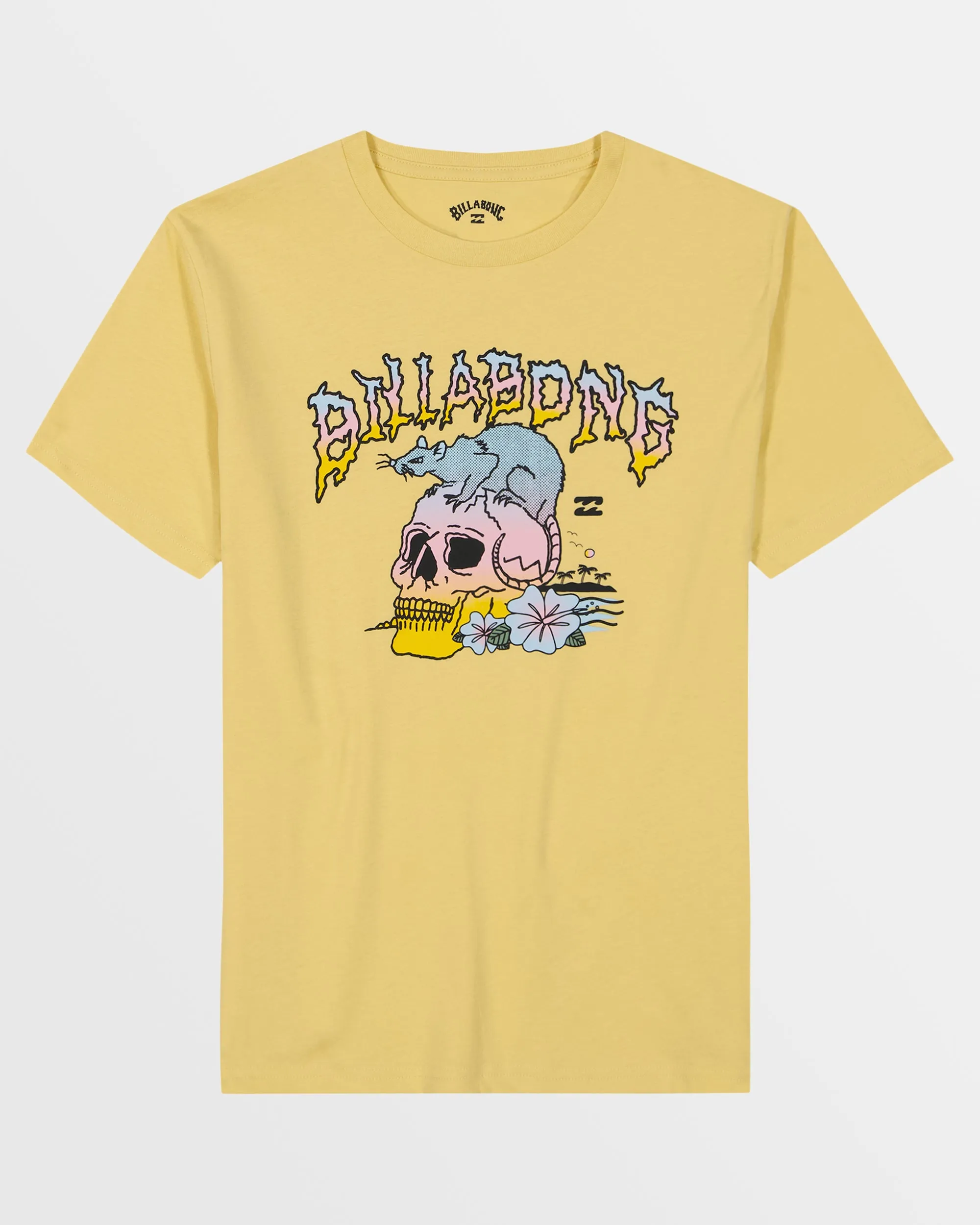 Little Boys Rat Skull T-Shirt - Papaya sold by Billabong