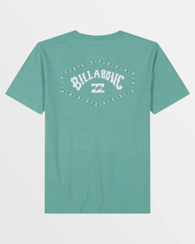 Boys Exit Wave T-Shirt - Dusty Teal Heather sold by Billabong