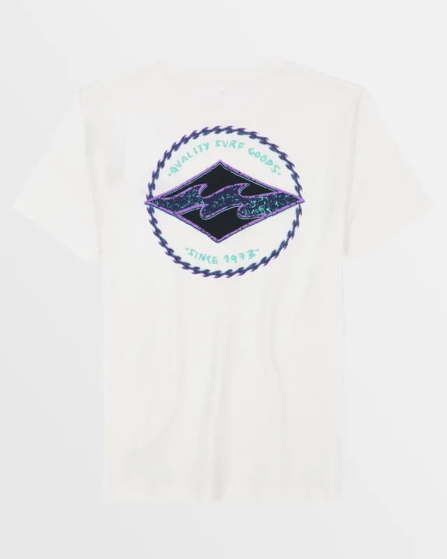 Little Boys Rotor Diamond T-Shirt - Off White sold by Billabong