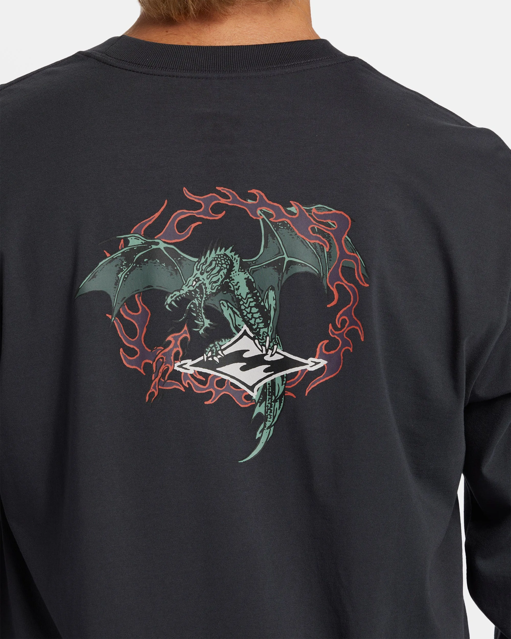 Dragon Long Sleeve T-shirt - Washed Black sold by Billabong product image thumbnail 3