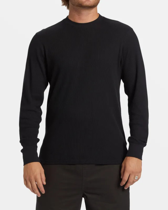 Essential Long Sleeve Thermal Top - Black sold by Billabong