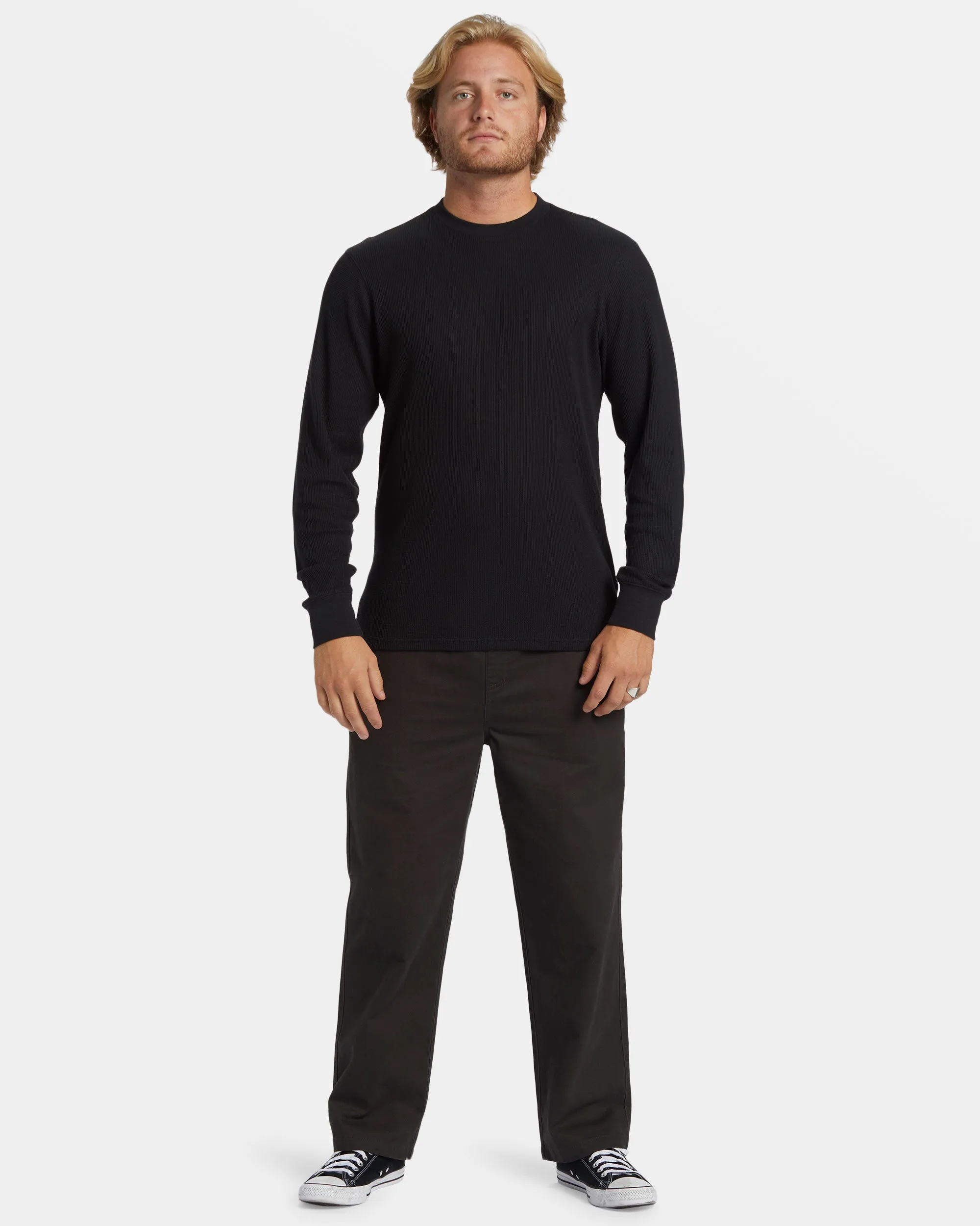 Essential Long Sleeve Thermal Top - Black sold by Billabong product image thumbnail 4