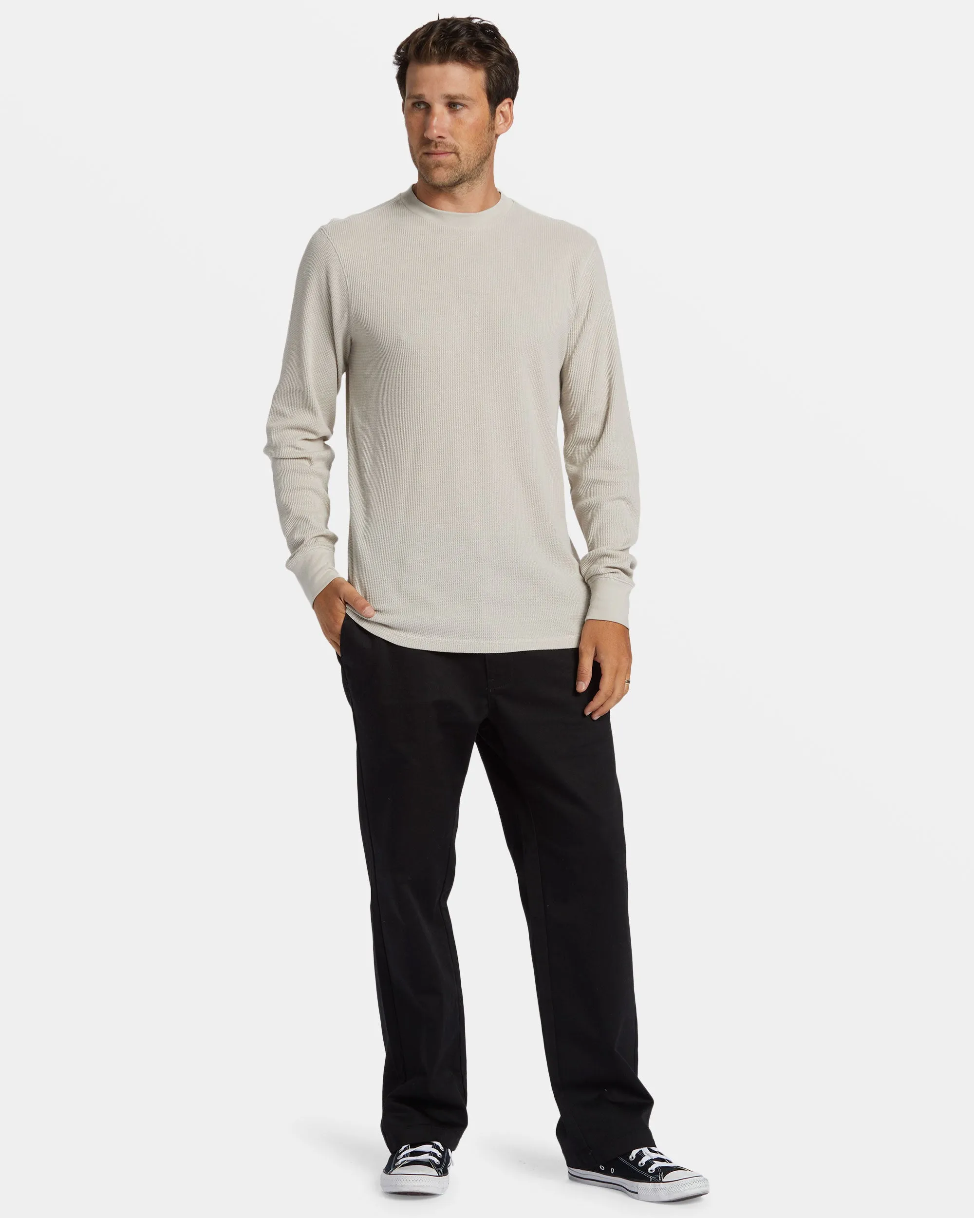 Essential Long Sleeve Thermal Top - Stone sold by Billabong product image thumbnail 4