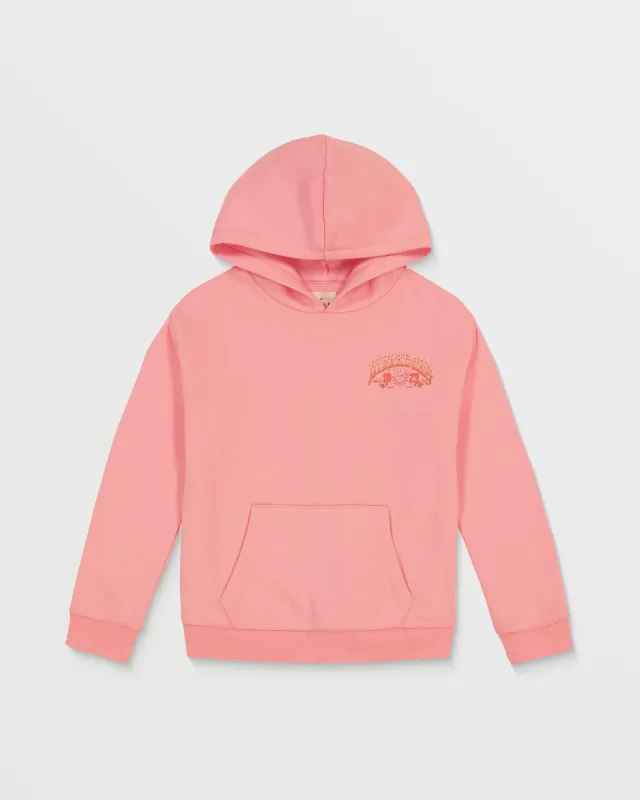 Girls Magic Happens Sweatshirt - Pink Shell sold by Billabong