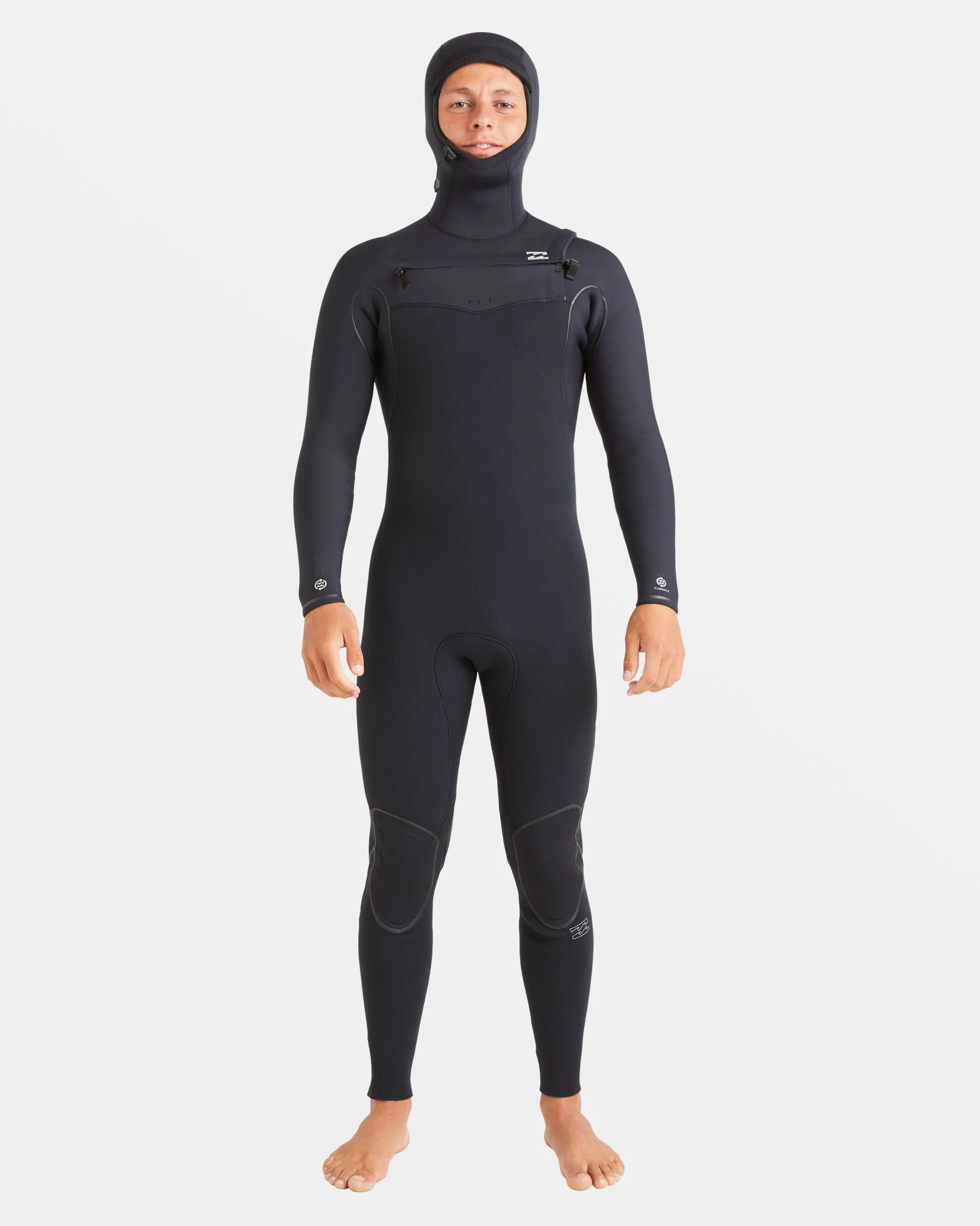 4/3mm Furnace Natural Upcycler Chest Zip Wetsuit - Black sold by Billabong product image thumbnail 5