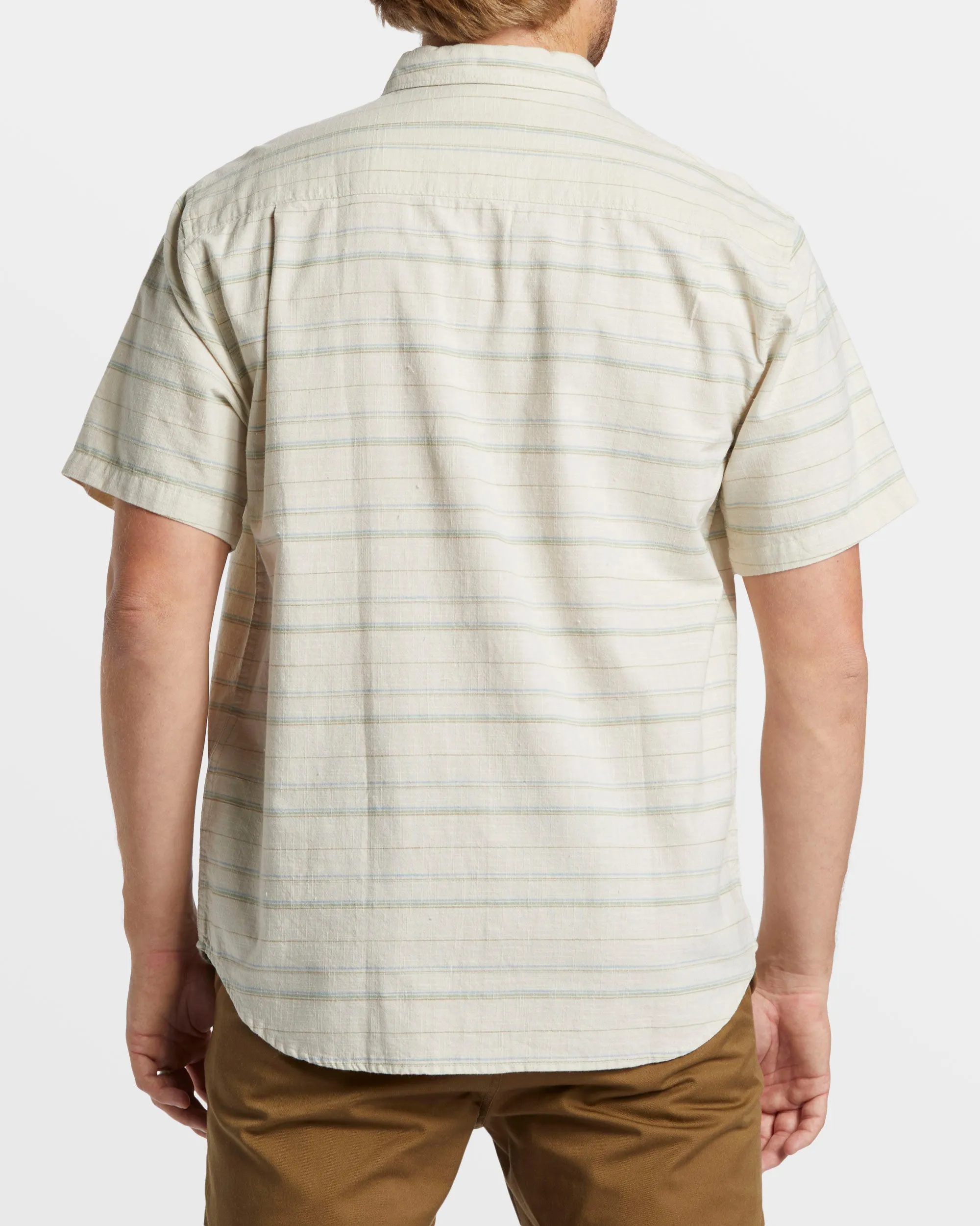 All Day Stripe Short Sleeve Shirt - Sage sold by Billabong product image thumbnail 2