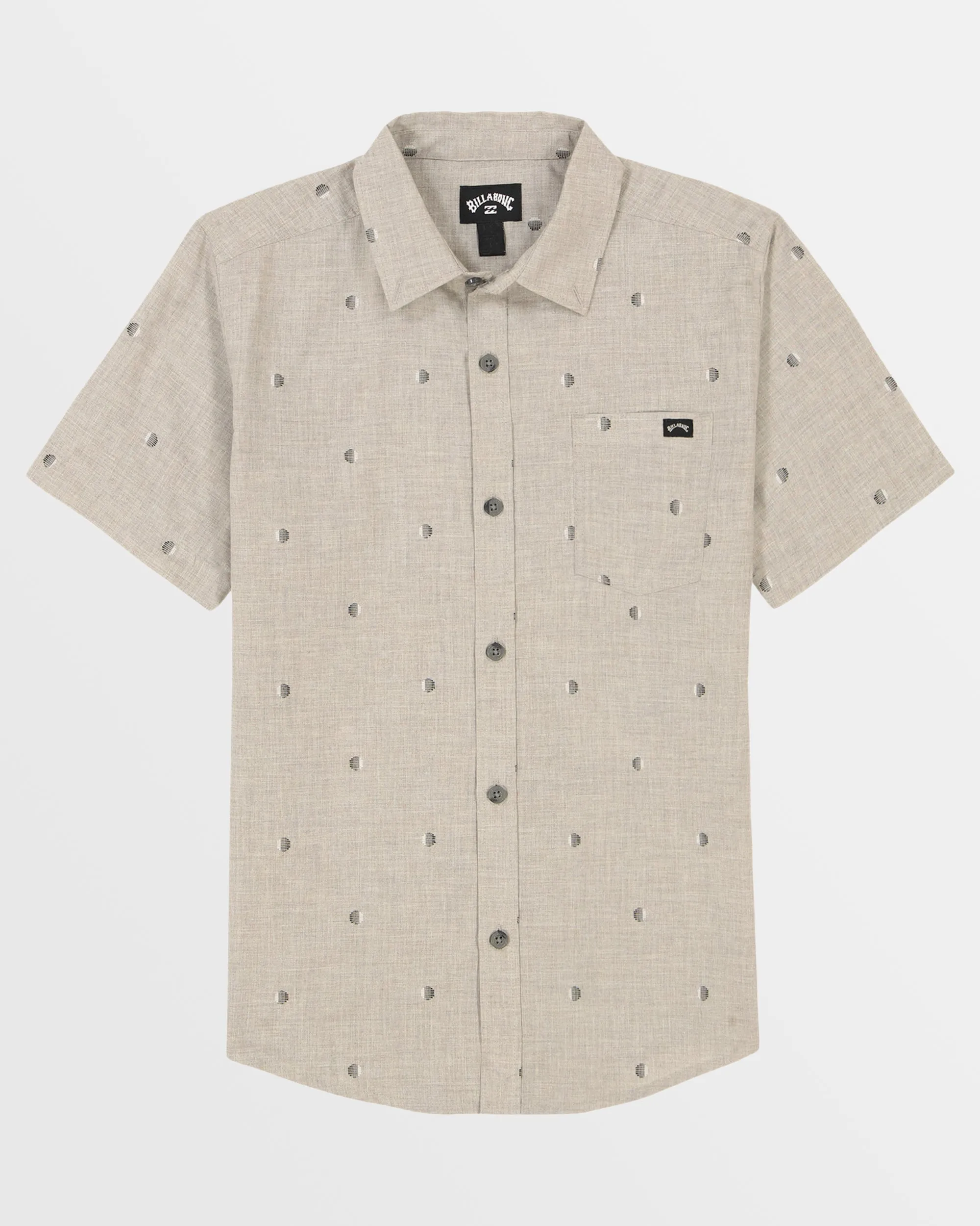 Boys All Day Jacquard Short Sleeve Shirt - Alloy sold by Billabong