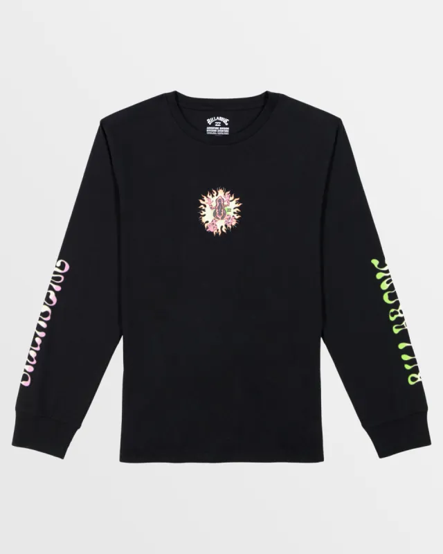 Boys Fire Toad Long Sleeve T-Shirt - Black sold by Billabong