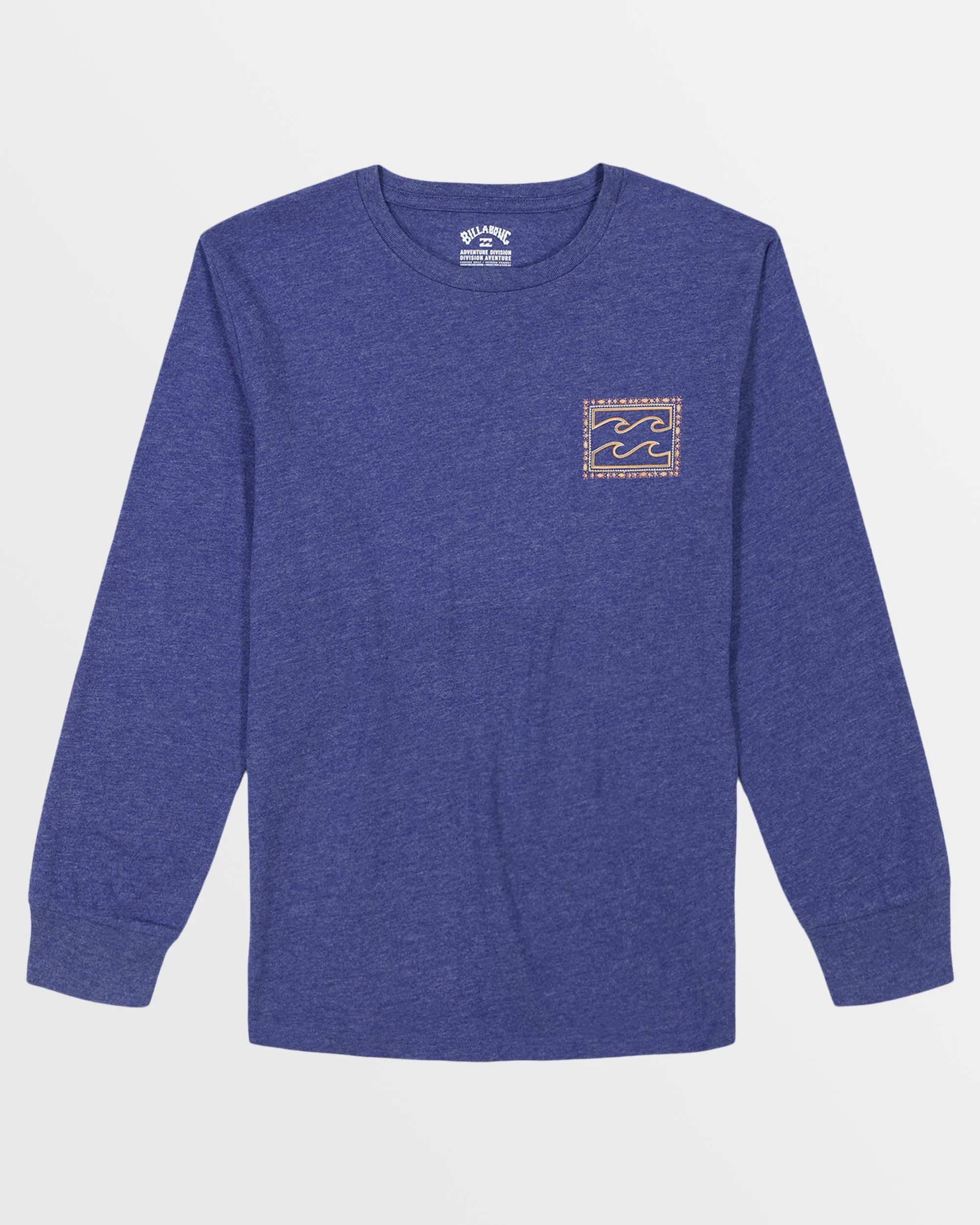 Boys Crayon Wave Square Long Sleeve T-Shirt - Deep Royal Heather sold by Billabong product image thumbnail 2